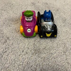 Fisher-Price Super Friends Purple and Black Cars